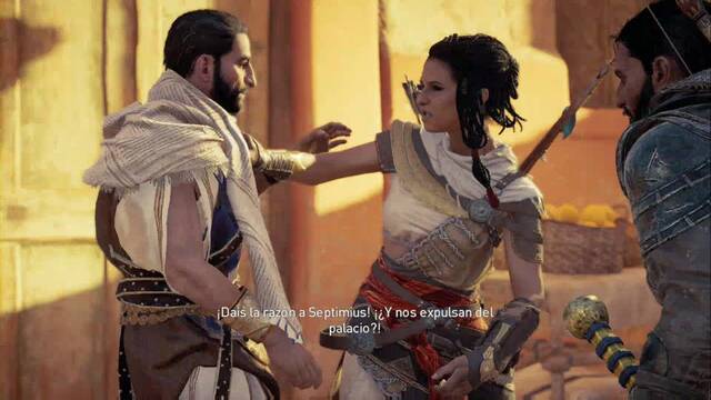 Assassin Creed Origins - La batalla del Nilo - Apolodoro contra las cuerdas