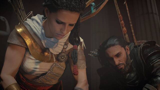 Assassin Creed Origins - Las consecuencias - Bayek y Aya despiden a Apolodoro