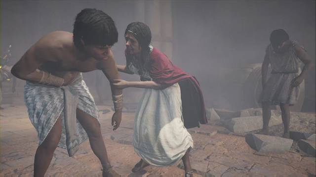Assassin Creed Origins - El pesado final - Rabiah ayuda a los supervivientes