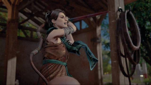 Assassin Creed Origins - El pesado final - Una mujer intenta sobrevivir