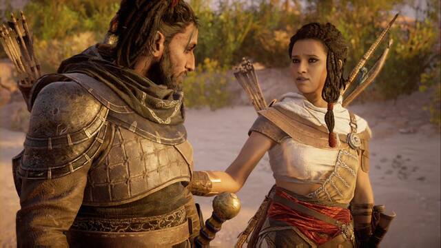 Assassin Creed Origins - El ltimo medjay - Bayek y Aya en la playa