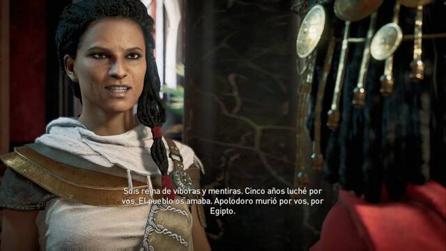 Assassin Creed Origins - La caída de un Imperio y el alzamiento de otro - Aya advierte a Cleopatra