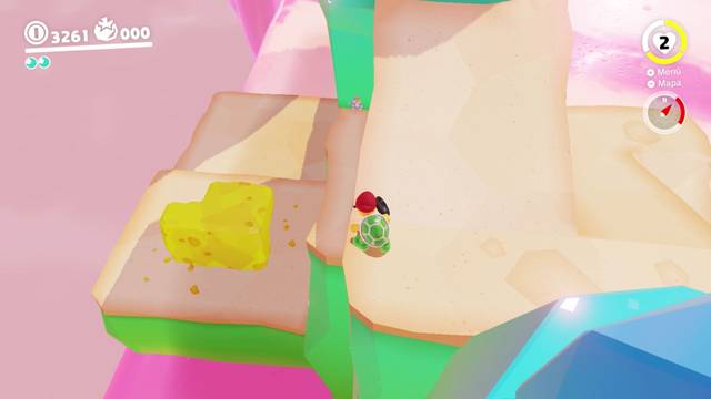 Super Mario Odyssey - Reino de los Fogones - Energiluna 17 - Bloque de queso