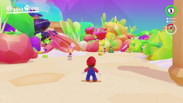 Super Mario Odyssey - Reino de los Fogones - Energiluna 13 - Montaa de ingredientes