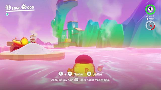 Super Mario Odyssey - Reino de Los Fogones - Energiluna 11 - Islote del Capitn Toad