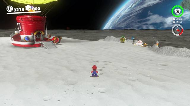 Super Mario Odyssey - Reino Luna - Energiluna 19 - Personajes secundarios