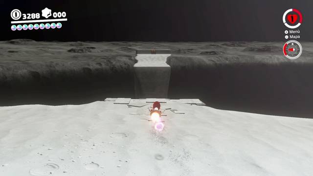 Super Mario Odyssey - Reino Luna - Energiluna 6 - Mario corriendo