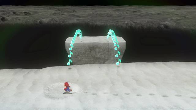 Super Mario Odyssey - Reino Luna - Energiluna 8 - Notas musicales