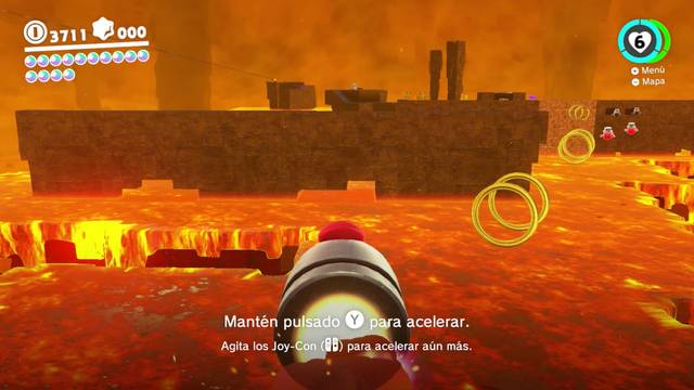 Super Mario Odyssey - Reino Luna - Energiluna 11 - Primer muro