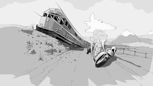 LQPS - Bocetos e ilustraciones del Road Rash de EA North West -