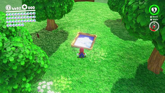 Super Mario Odyssey - Reino del Hielo - Energiluna 33 - Cuadro en el Reino Champiñón