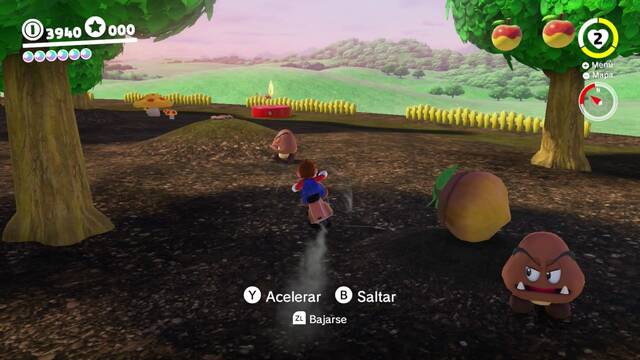 Super Mario Odyssey - Reino Champin - Energiluna 9 - Motocicleta