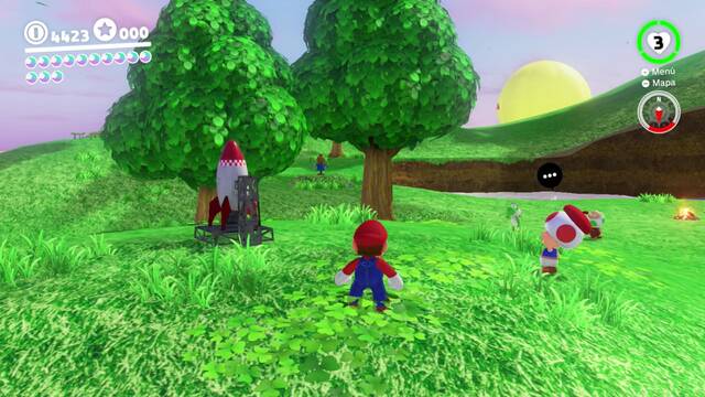 Super Mario Odyssey - Reino Champin - Energilunas 23 y 24 - Cohete