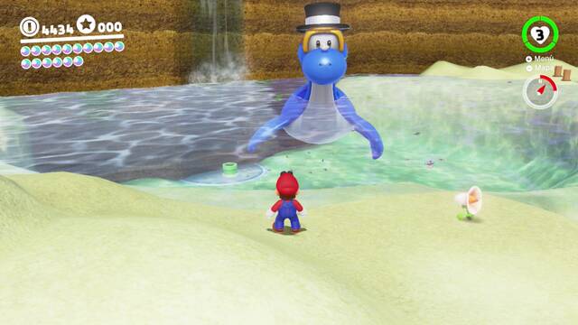 Super Mario Odyssey - Reino Champin - Energilunas 33, 34, 35, 36, 37 y 38 - Tubera en el lago de Dorrie