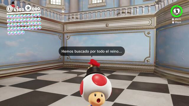 Super Mario Odyssey - Reino Champin - Energiluna 26 - Baldosa levantada