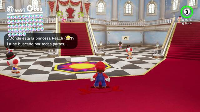 Super Mario Odyssey - Reino Champin - Energiluna 41 - Pista en el Castillo de Peach