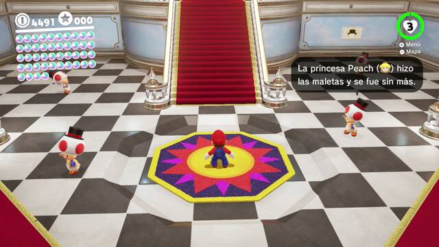 Super Mario Odyssey - Reino Champin - Energiluna 25 - Sol en el suelo