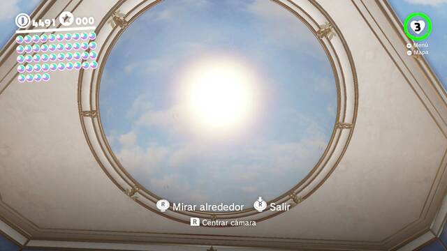 Super Mario Odyssey - Reino Champin - Energiluna 25 - Mirar hacia el techo