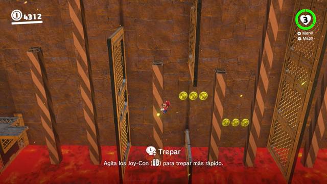 Super Mario Odyssey - Cara más oculta de la luna - Energiluna 1 - Zona de escalada