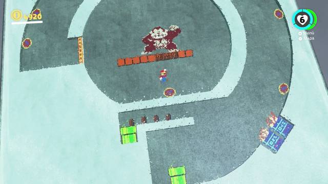 Super Mario Odyssey - Cara más oculta de la luna - Energiluna 1 - Zona de Donkey Kong