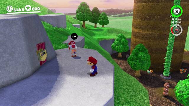 Super Mario Odyssey - Reino Champin - Energilunas 27 y 28 - Entrada al patio