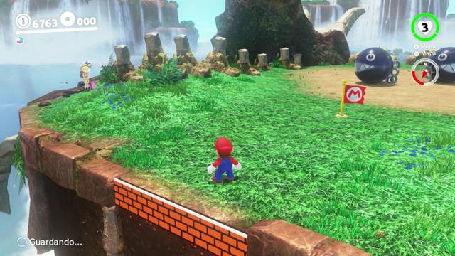 Super Mario Odyssey - Reino de las Cataratas - Energiluna 21 - Princesa Peach