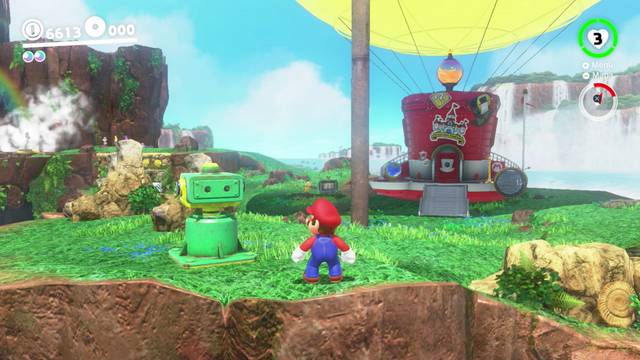 Super Mario Odyssey - Reino de las Cataratas - Energiluna 25 - Mirador