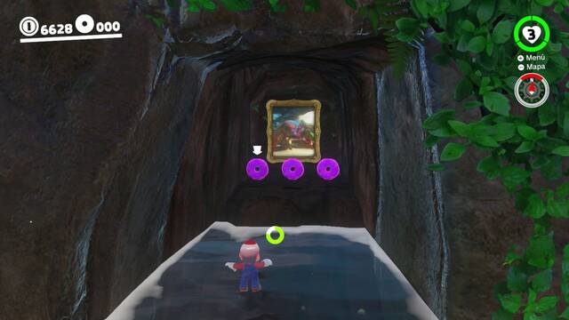 Super Mario Odyssey - Reino de las Cataratas - Monedas moradas Zona inicial - Monedas moradas 10 12