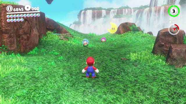 Super Mario Odyssey - Reino de las Cataratas - Energiluna 34 - Conejo