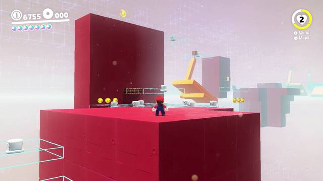 Super Mario Odyssey - Reino de las Cataratas - Energilunas 38 y 37 - Energiluna 38