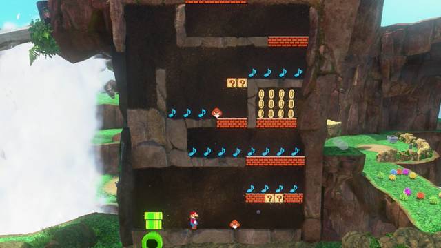 Super Mario Odyssey - Reino de las Cataratas - Energilunas 35 - Notas musicales