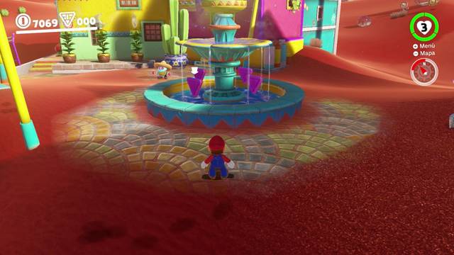 Super Mario Odyssey - Reino de las Arenas - Monedas moradas Zona del poblado - Monedas moradas 12 15