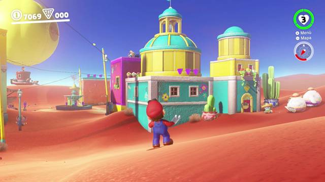 Super Mario Odyssey - Reino de las Arenas - Monedas moradas Zona del poblado - Monedas moradas 19 21