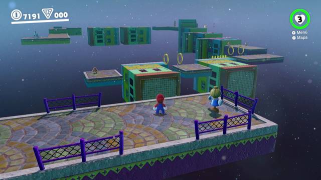 Super Mario Odyssey - Reino de las Arenas - Monedas moradas Zona del poblado - Monedas moradas 25 29