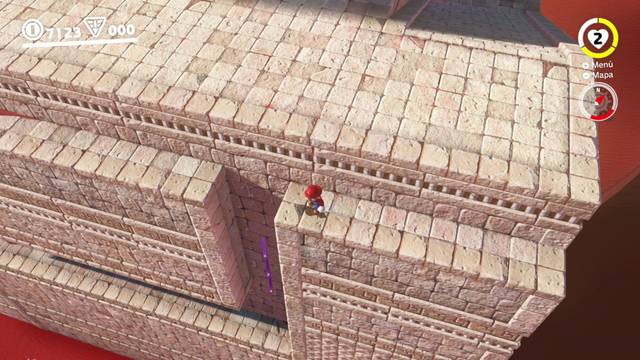Super Mario Odyssey - Reino de las Arenas - Monedas moradas Ruinas centrales - Monedas moradas 40 42