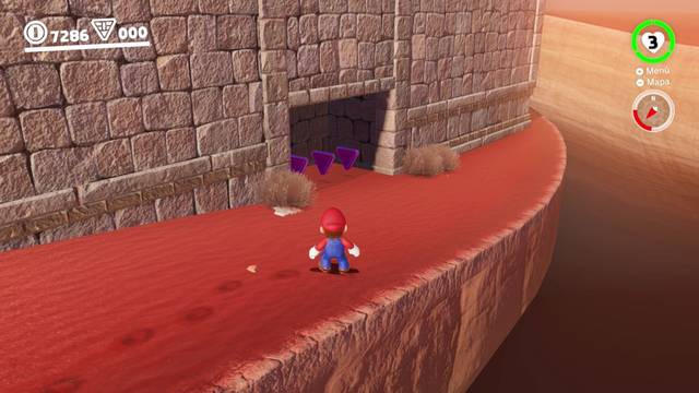 Super Mario Odyssey - Reino de las Arenas - Monedas moradas Zona norte - Monedas moradas 70 72