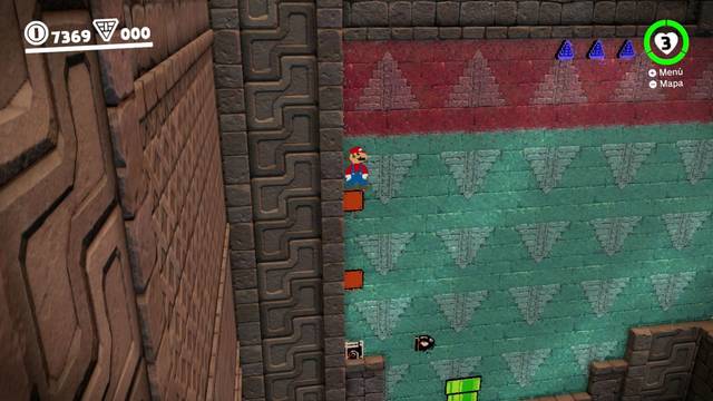 Super Mario Odyssey - Reino de las Arenas - Monedas moradas Pirmide invertida - Monedas moradas 82 84