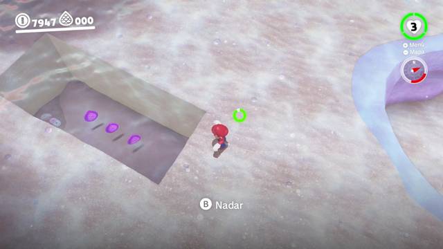 Super Mario Odyssey - Reino del Lago - Monedas moradas Zona inicial - Monedas moradas 7 9