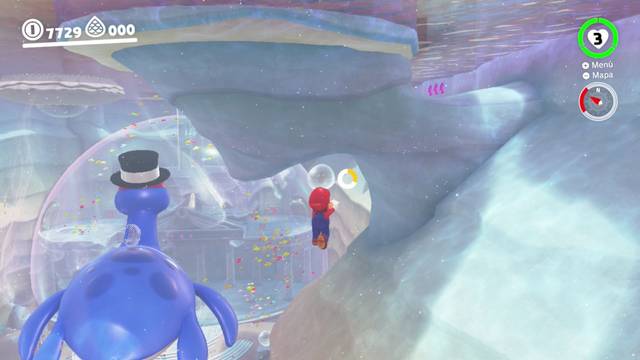 Super Mario Odyssey - Reino del Lago - Monedas moradas Lago principal - Monedas moradas 21 23