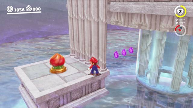Super Mario Odyssey - Reino del Lago - Monedas moradas Lago principal - Monedas moradas 30 32