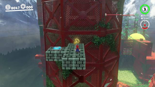 Super Mario Odyssey - Reino Arbolado - Energiluna 51 - Llave