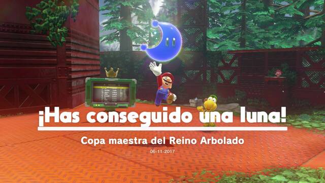 Super Mario Odyssey - Reino Arbolado - Energilunas 53 y 69 - Energiluna 69