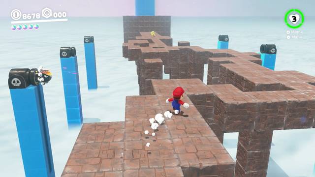 Super Mario Odyssey - Reino Arbolado - Energilunas 76 y 75 - Llave