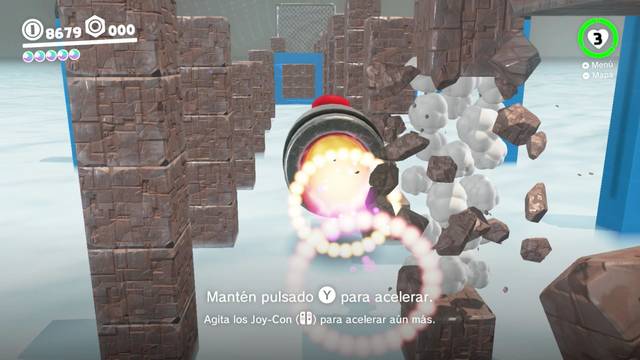 Super Mario Odyssey - Reino Arbolado - Energilunas 76 y 75 - Bill Banzai