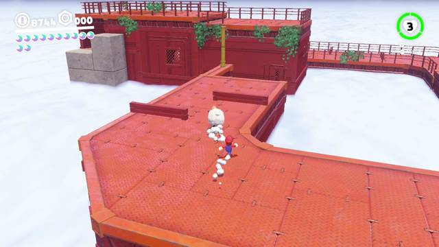 Super Mario Odyssey - Reino Arbolado - Energilunas 73 y 74 - Llevar a la oveja