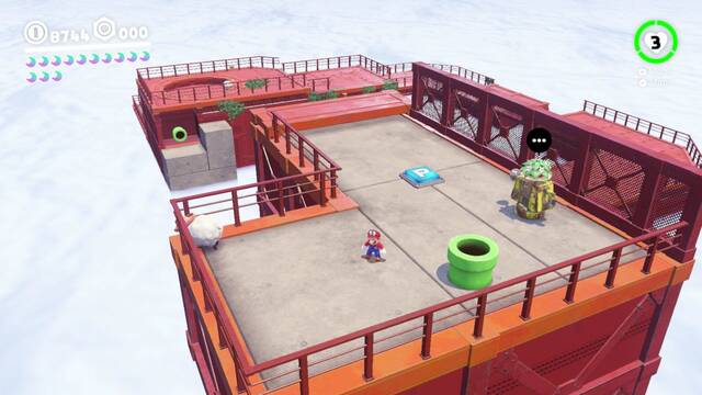 Super Mario Odyssey - Reino Arbolado - Energilunas 73 y 74 - Llevar a la segunda oveja