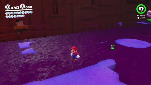 Super Mario Odyssey - Reino Arbolado - Energilunas 71 y 72 - Habitación secreta