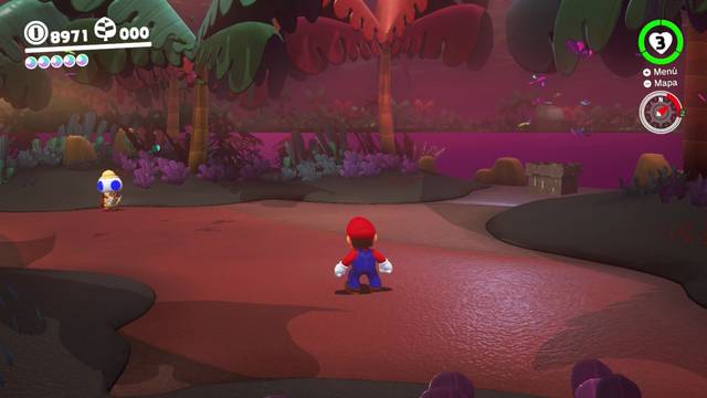 Super Mario Odyssey - Reino Perdido - Energilunas 33 y 32 - Entrada a la prueba