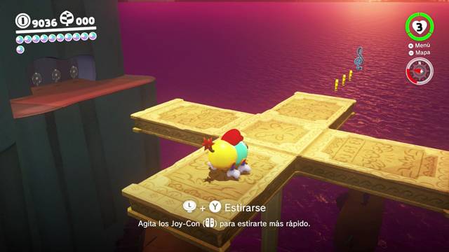 Super Mario Odyssey - Reino Perdido - Energiluna 29 - Clave de sol