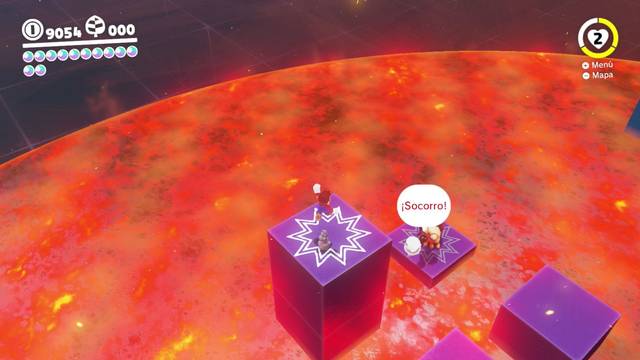 Super Mario Odyssey - Reino Perdido - Energilunas 34 y 35 - Atraer a Klepto